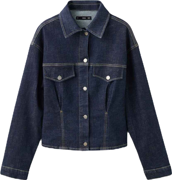 Women's Pockets Fitted Denim Jacket