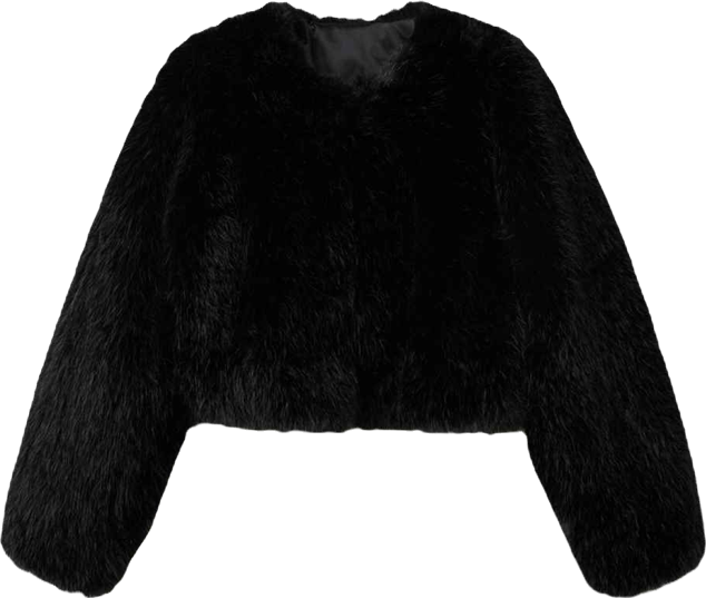 Women's Faux-Fur Cropped Jacket
