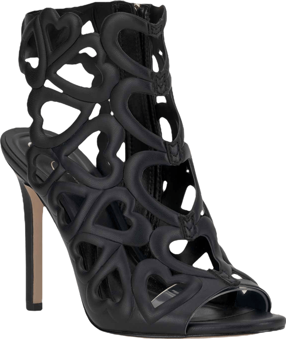 Women's Jalina Vinyl Heart High-Heel Booties