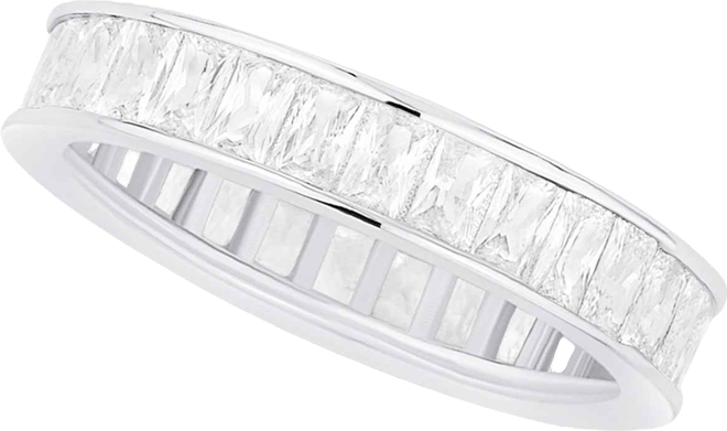 Cubic Zirconia Silver Plated Band Ring, Macy's Exclusive