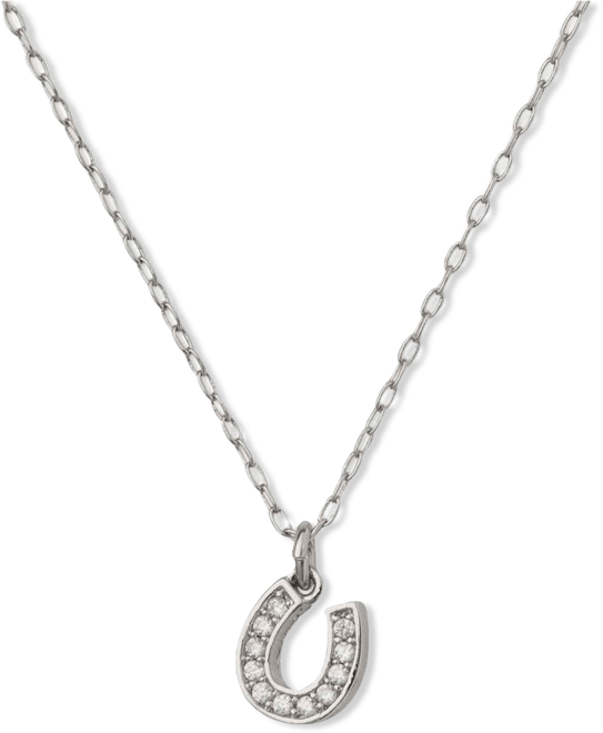 Cubic Zirconia Lucky You Pendant Necklace