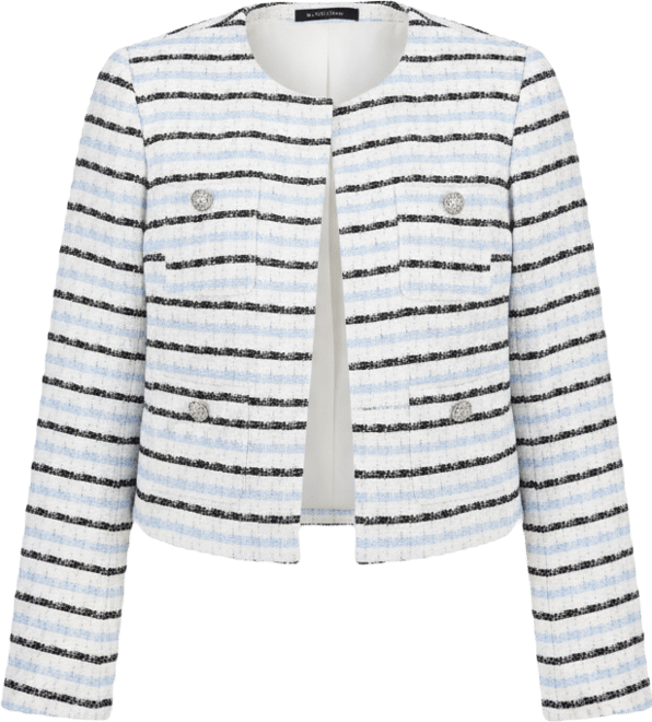 Women's Tweed Open-Front Cropped Jacket