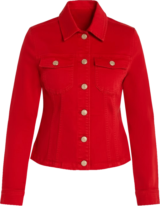 Petite Tab Detail Button Front Jacket