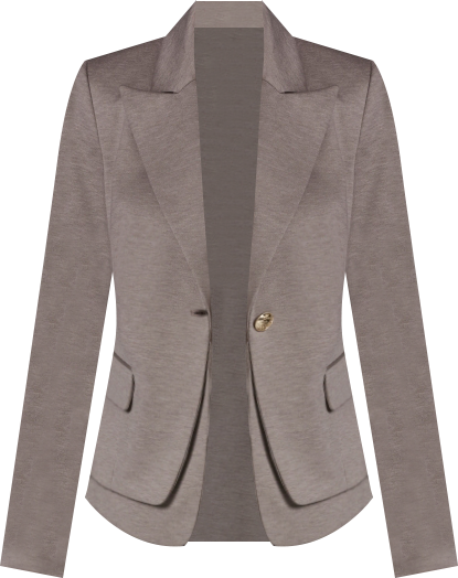 Women's Peak Lapel One-Button Blazer