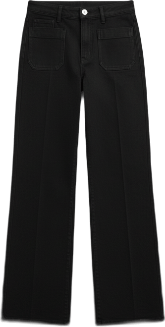 Women's Pockets Wide-Leg Jeans