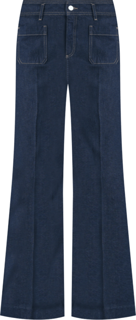 Women's Pockets Wide-Leg Jeans