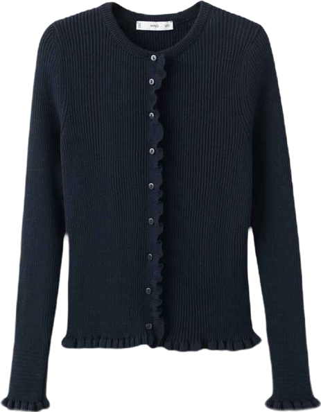 Women's Scalloped Edges Cardigan