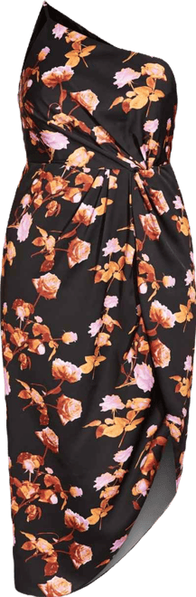 Women's Plus Size Vivid Floral Dress