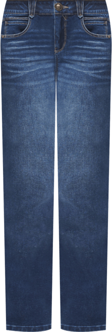 Petite Ab Solution High-Rise Straight Leg Jeans