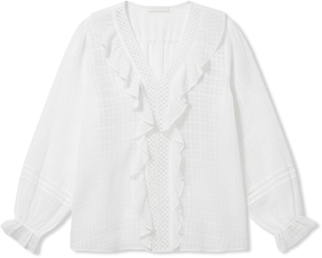 Women's Plus Size Ruffle Love Shirt