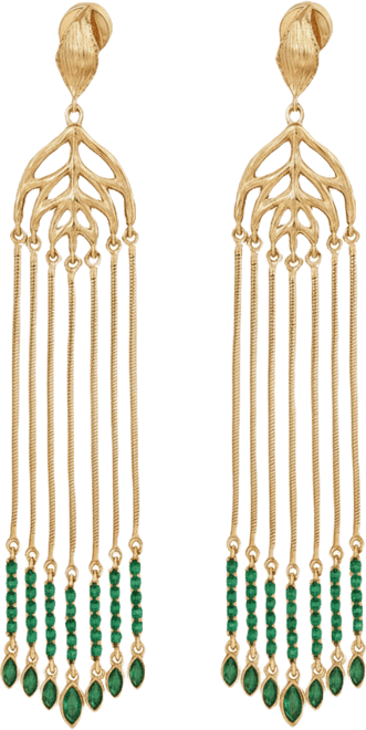 Verdant Whisper Tassels Earrings