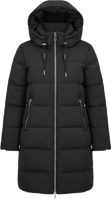 Women's Stand Collar Zipper Puffer Coat