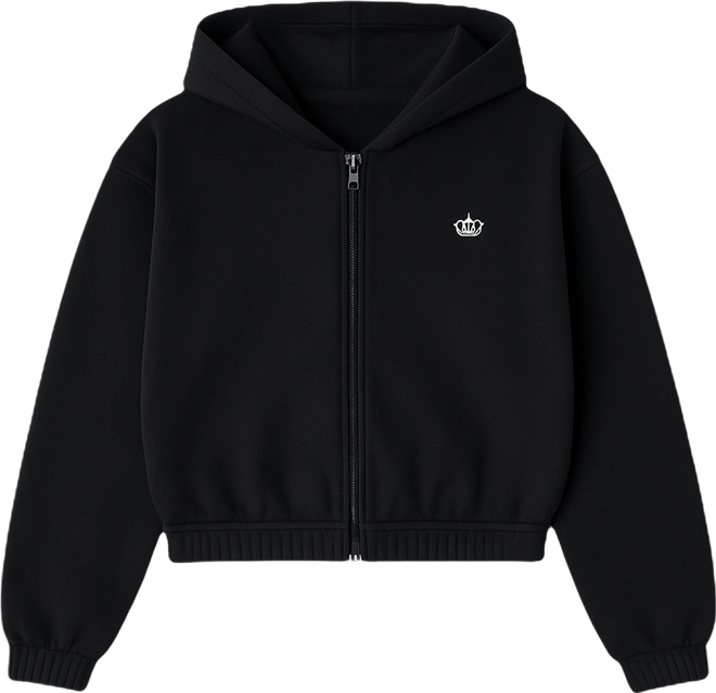 Juicy By Juicy Couture Womens Long Sleeve Fleece Zipper Hoodie