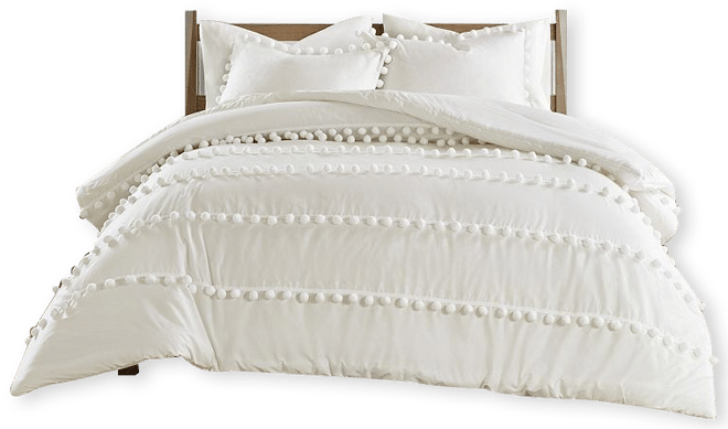 Madison Park Tracie 3-piece Pom Pom Cotton Comforter Set