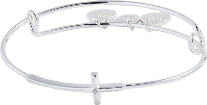 Cross Inline Bangle Bracelet