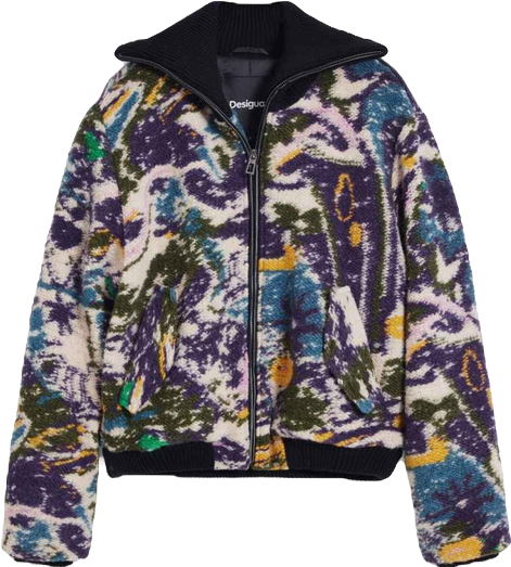 Women's Heathered bomber jacket