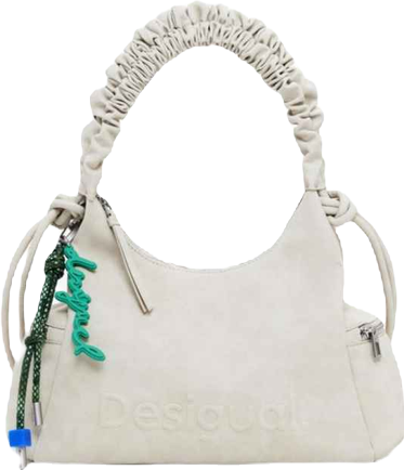 Women's Medium 3D logo bag with ruched handle