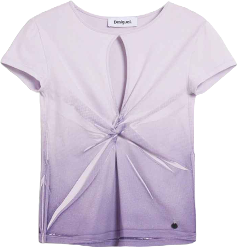 Women's Short-sleeve T-shirt with opening