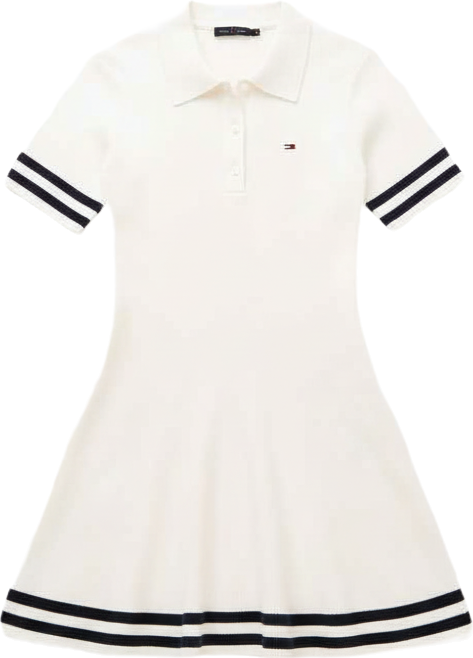 Women's Fit and Flare Mini Polo Dress