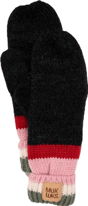 Women's Eyelash Mixed Ribbed Mitten