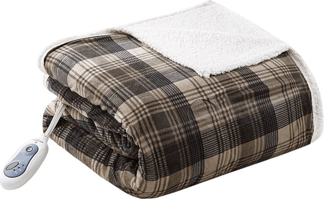 Woolrich Tasha Oversized Electric Heated Throw Blanket