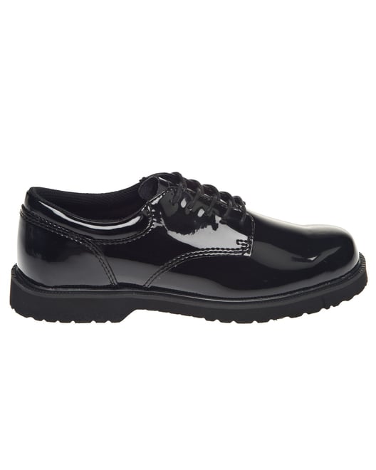 blue dress for baby girl Bates Women's Sentry Black High Gloss Oxford Shoes (E07842)