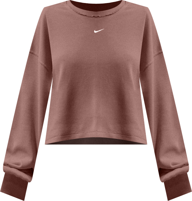 Nike Sportswear Chill Terry Sudadera con cuello redondo de French Terry oversized para mujer