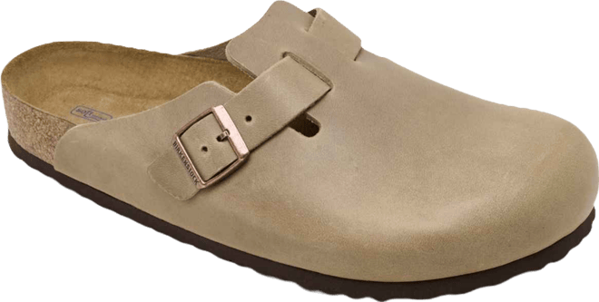 Men's Boston Soft Footbed Suede Leather Clogs from Finish Line