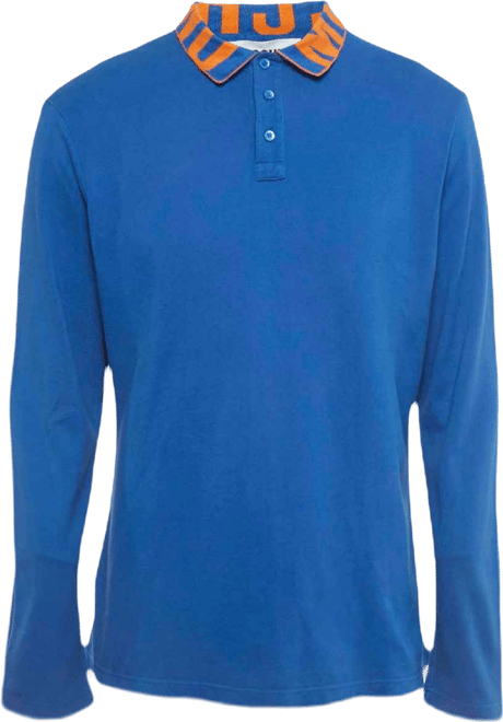 Men's Cotton Pique Long Sleeve Polo T-Shirt