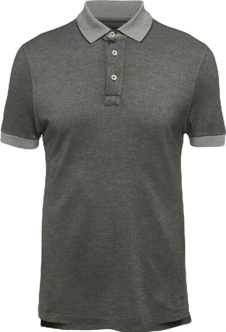 Men's Cotton & Silk Pique Polo T-Shirt