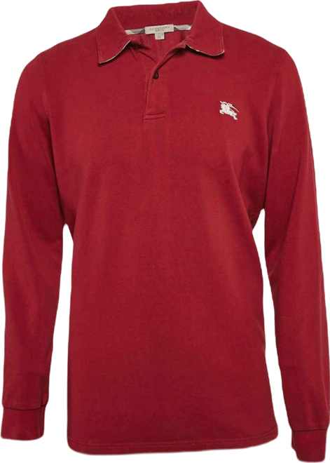 Men's Logo Embroidered Cotton Pique Polo T-Shirt