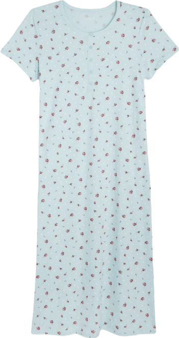 Women's Cotton Short-Sleeve Nightgown, Created for Macy's
