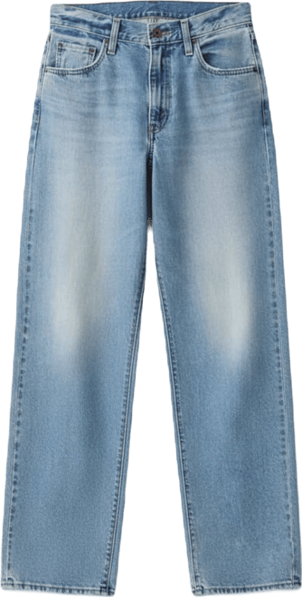 Juniors' Mid Rise Baggy Dad Jeans
