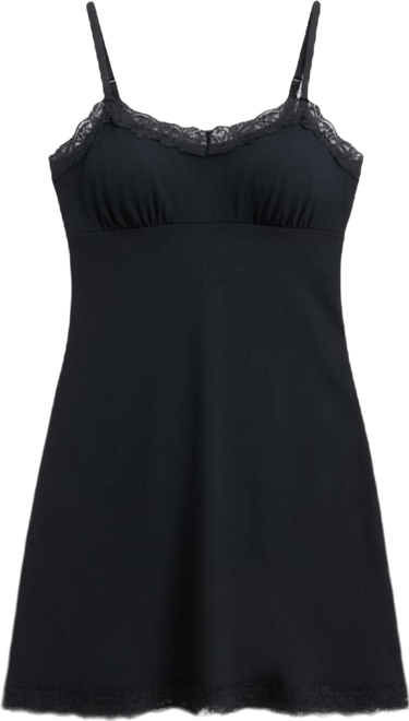 Women's Knit Lace Trim Modal Chemise, Created for Macy's