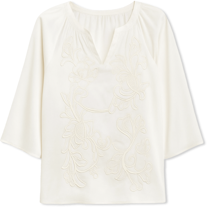 Women's Embroidered Cut-Work Top, Macy's Exclusive