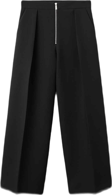 Women's Zipper Pleated Pants