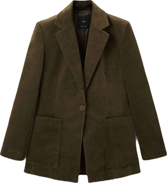 Women's Pockets Velveteen Jacket