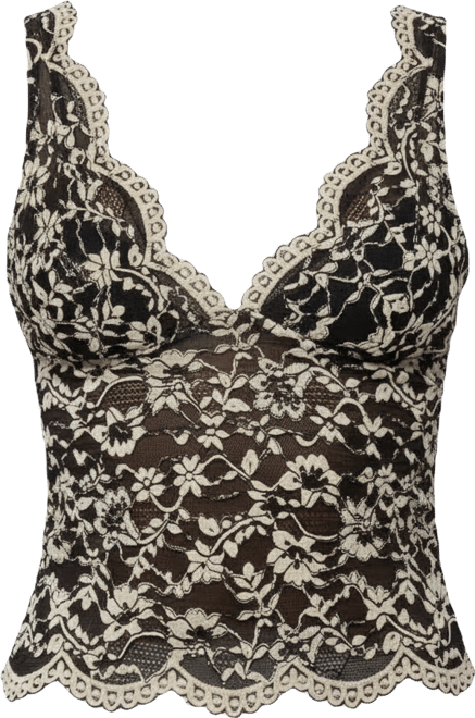 Women's Araura Lace Velvet Floral Top