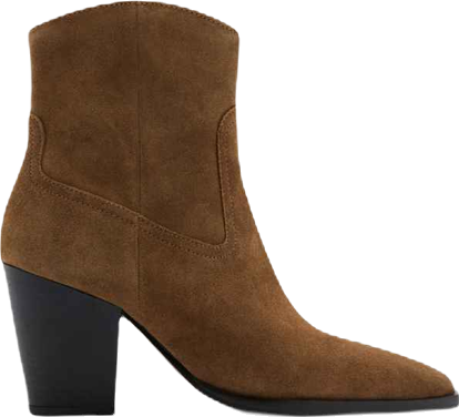 Women's Suede Block-Heel Boots