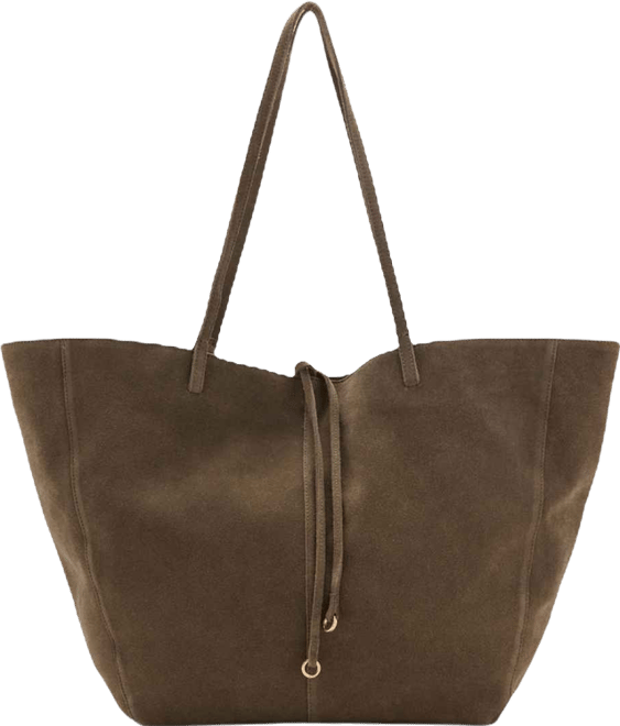 Women's Suede Leather Shopper Bag