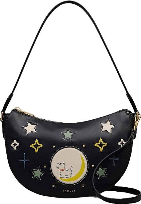 To The Moon Small Zip Top Shoulder Bag