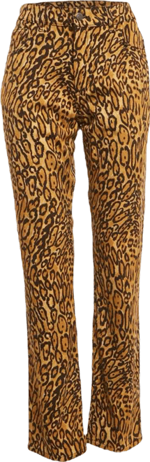 Women's Couture Leopard Print Cotton Pants