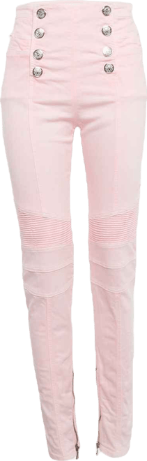 Women's Denim Button Detail Jeans