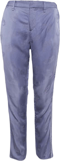 Women's Floral Jacquard Trousers