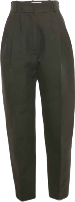 Women's Cotton And Silk Tailored Trousers