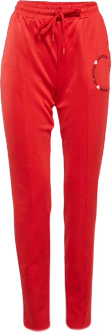 Women's Red Jersey Track Trouser