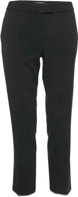 Women's Cheap And Chic Black Crepe Formal Trousers