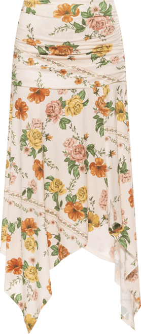 Women's Kennedy Ruched Stretch Handkerchief Skirt