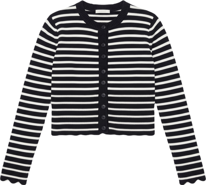Women's Soren Contrast Striped Knit Cardigan