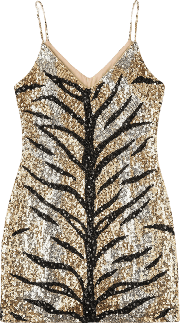 Women's Sequin Strappy Mini Dress